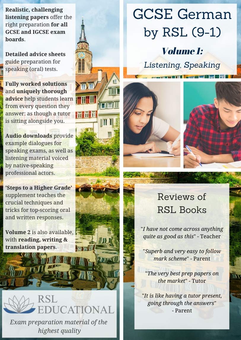GCSE German by RSL (9-1) Volume 1: Listening, Speaking by Matt Lim