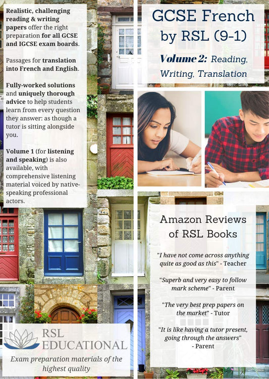 GCSE French by RSL (9-1) Volume 2: Reading, Writing, Translation by Felicity Davidson