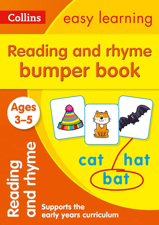 Collins Easy Learning Preschool - Reading and Rhyme Bumper Book Ages 3-5 by Collins Easy Learning